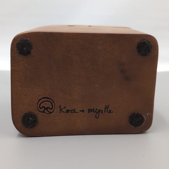 KOA & Myrtle WOOD PUZZLE TRINKET JEWELRY BOX KOA VINTAGE CALIFORNIA - Picture 3 of 3